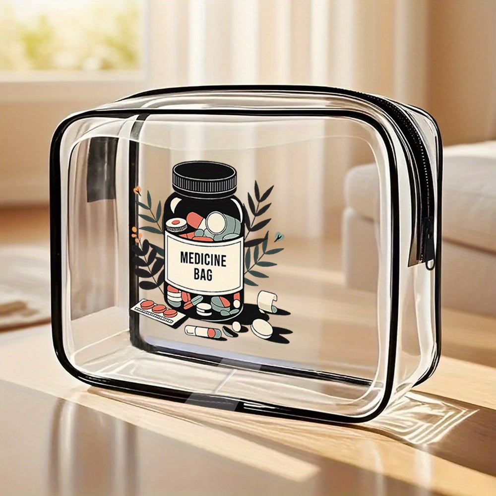Cosmetic Bags - Borsa da toilette trasparente per donna: