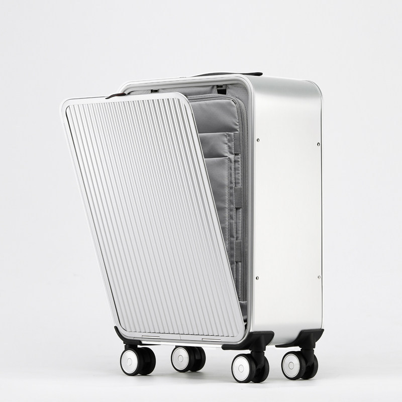 Spinner Wheel Rolling Suitcase 20 Inch - Valigia da viaggio in alluminio 100%,