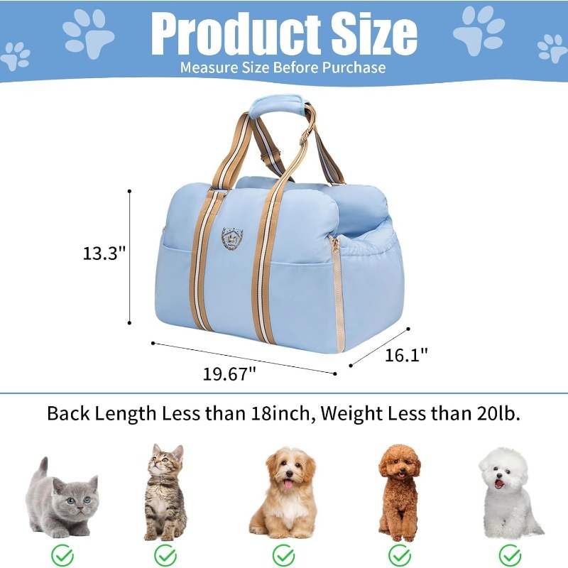 Il seggiolino auto per cani Wa - Handbags recensione e prezzo