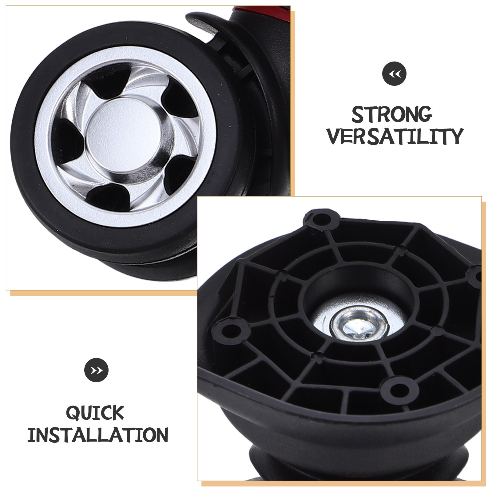 2 pezzi di ruote universali pe - Silent Replacement Luggage Wheels recensione e prezzo