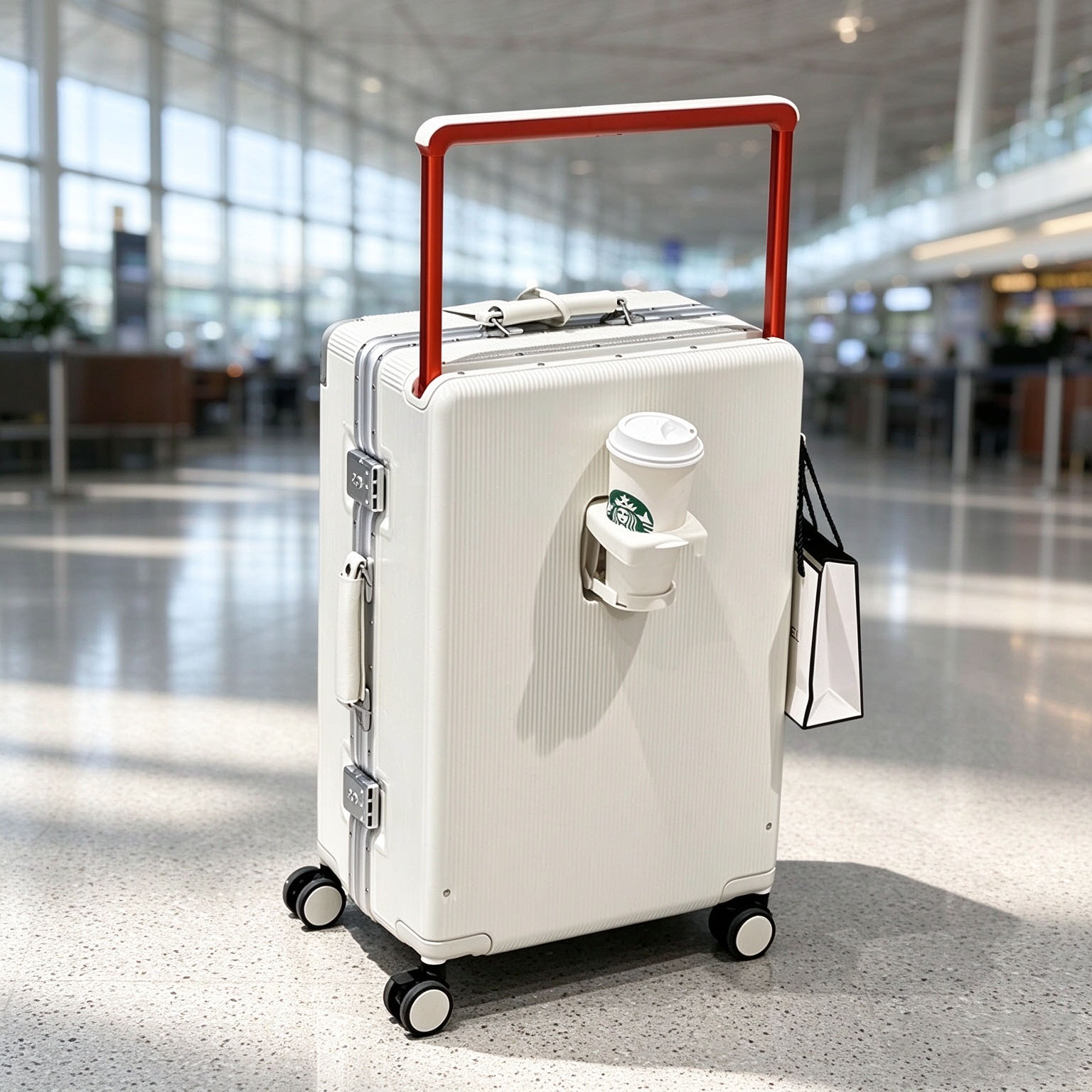 Valigia da viaggio con manico  - Aluminum Frame Carry On Luggage recensione e prezzo